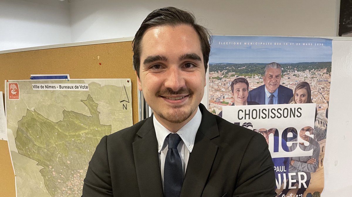 Clément Stévant, responsable des jeunes LR du Gard et collaborateur de Franck Proust, président de Nîmes métropole