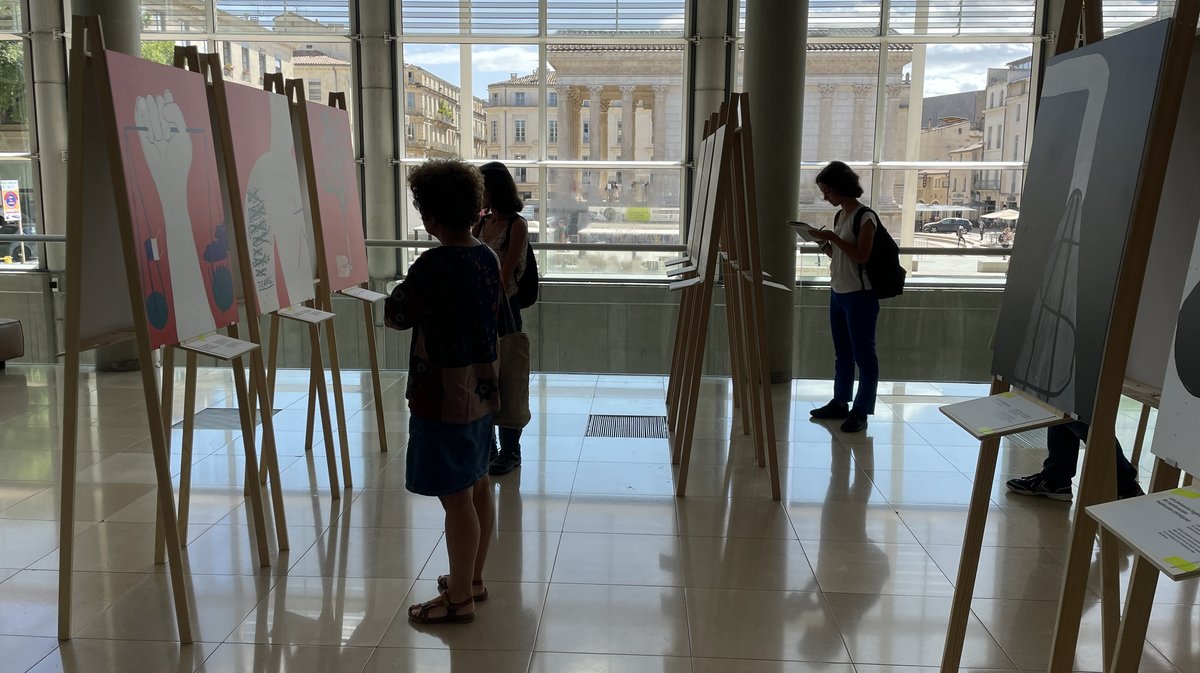 Nîmes s'illustre 2024 ici à Carré d'Art (Photo Anthony Maurin)