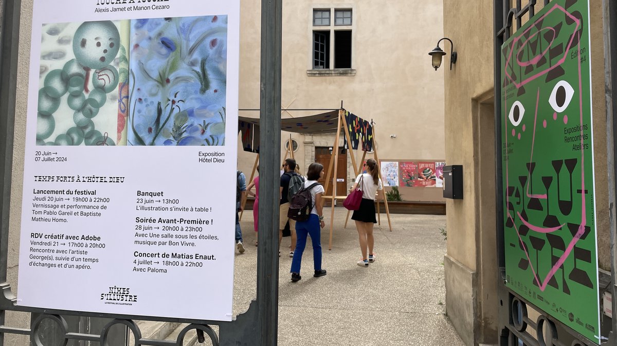 Nîmes s'illustre 2024 ici à l'Hôtel Dieu (Photo Anthony Maurin)