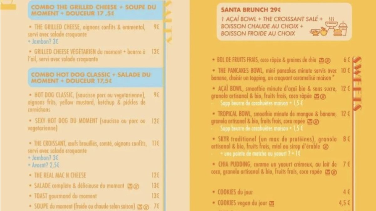 Le Menu de Santa Lemon. 