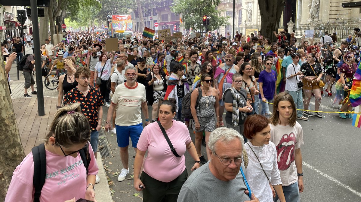 La Marche des fiertés à Nîmes en 2024 (Photo Anthony Maurin)