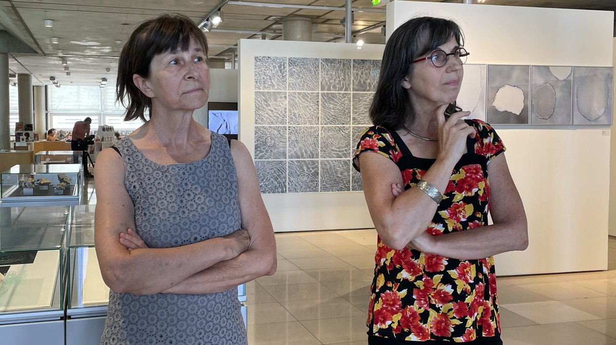 « Méandres, entre roche et eau » de Florence Barbéris et Sylvie Deparis à Carré d'Art (Photo Anthony Maurin)