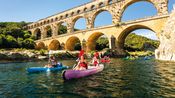 Le canoë au Pont du Gard