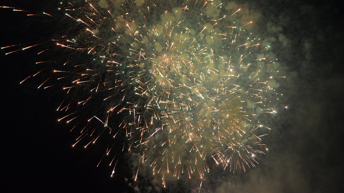 Feu d'artifice Alès 14 juillet 2014