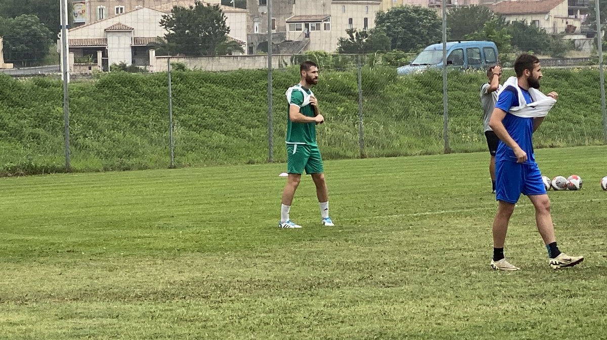 Entraînement OAC Olympique d'Alès en Cévennes 2024 Benjamin Duvoux