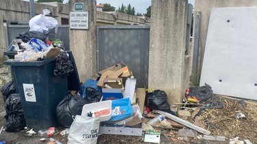 Poubelle, déchets, Mas de Mingue