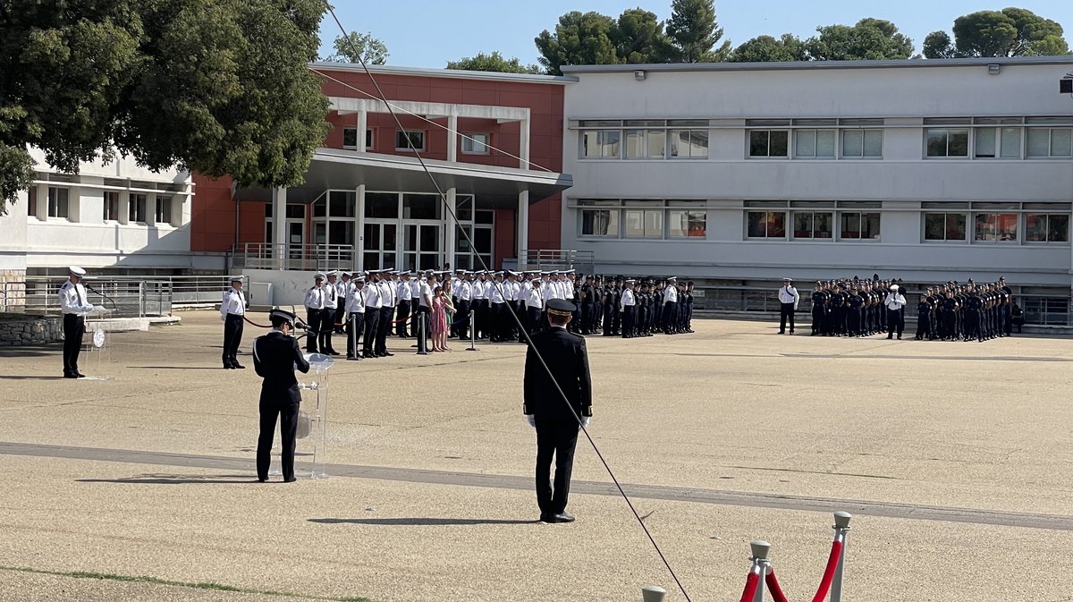 Première promotion de la passerelle Gendarmerie-Police de l'école nationale de Police de Nîmes (Photo Anthony Maurin)