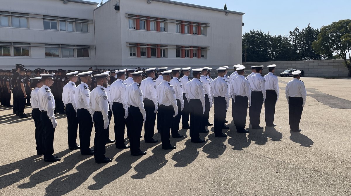 Première promotion de la passerelle Gendarmerie-Police de l'école nationale de Police de Nîmes (Photo Anthony Maurin)