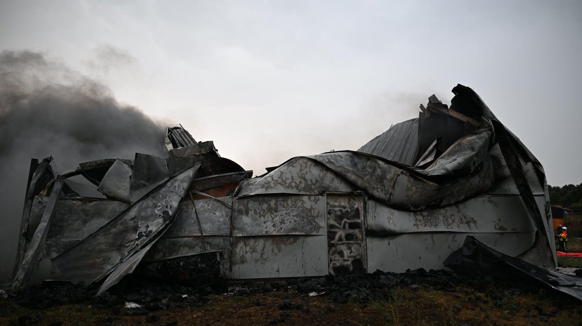 incendie hangar Lussan