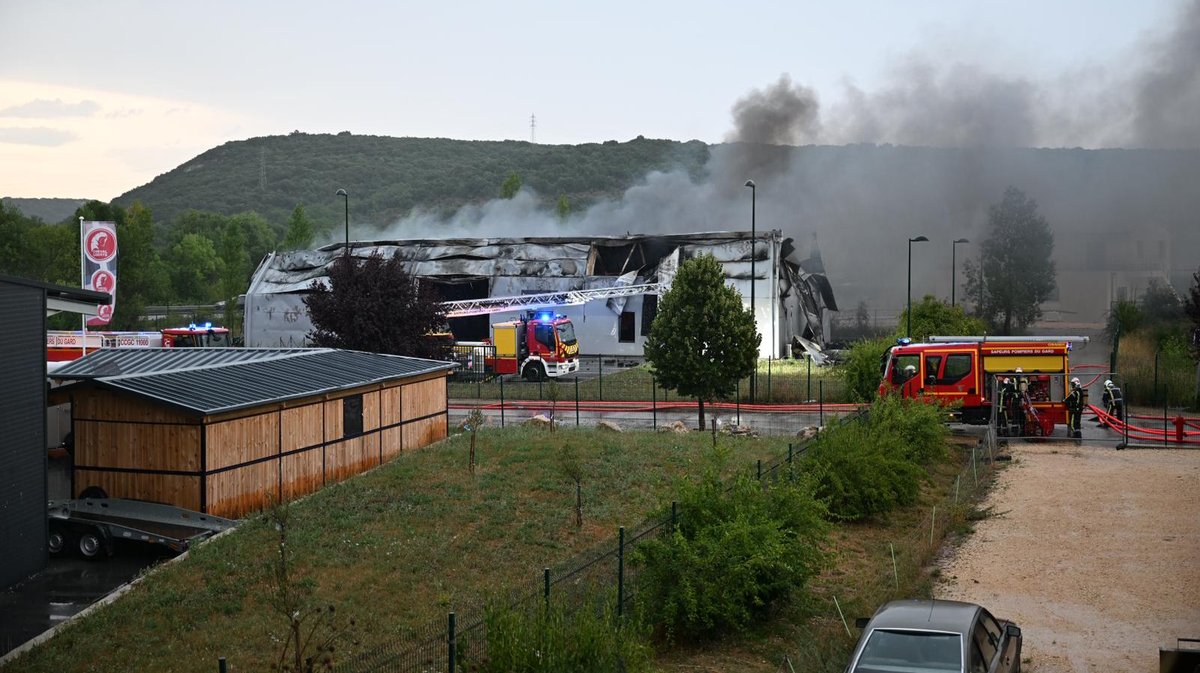 incendie bâtiment Lussan