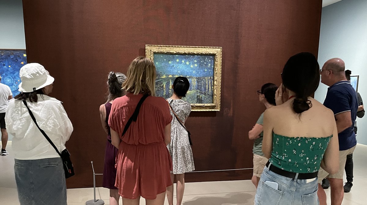 "La Nuit étoilée" de Vincent Van Gogh à la Fondation Van Gogh à Arles.