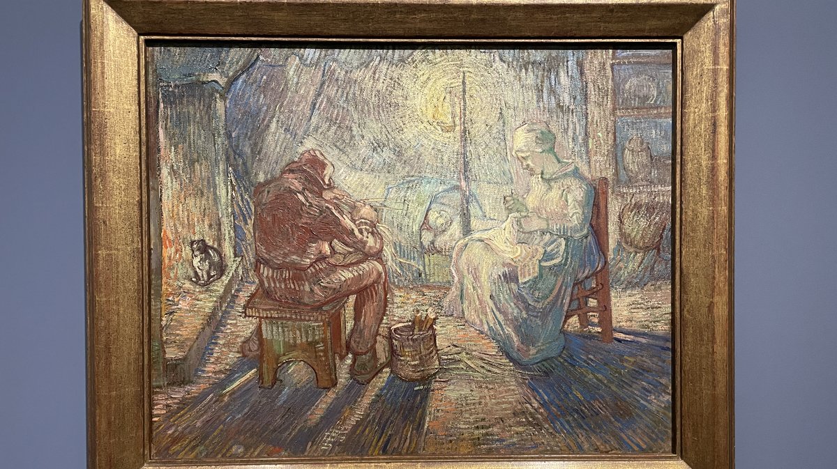 "Veillée (d'après Millet)" de Vincent Van Gogh