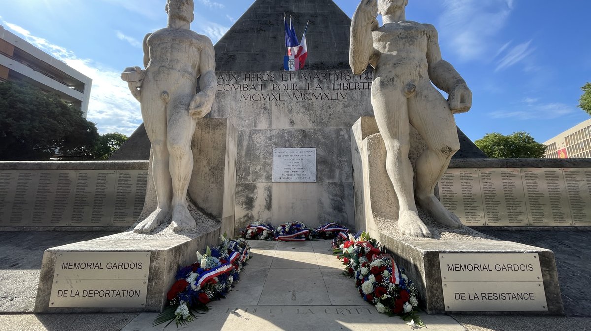 80 ans libération de Nîmes 1939-1945 monument martyrs de la résistance (Photo Anthony Maurin)