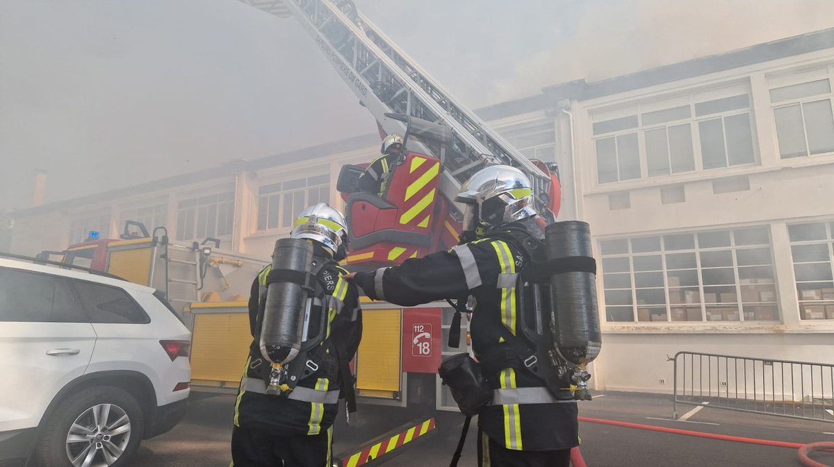 incendie courbessac école de police