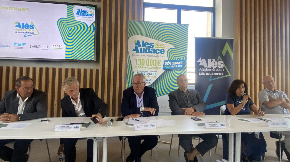 La présentation d'Alès Audace 2024 par les partenaires.