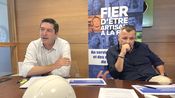 Le président Pierre Martin et le secrétaire général de la FFB  du Gard Olivier Polge