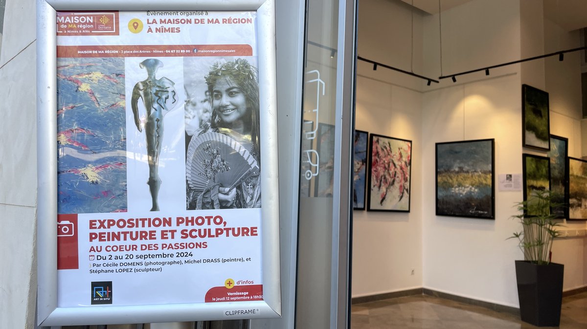 L'expo "Au cœur des passions" à voir jusqu'au 20 septembre 2024 à la Maison de ma Région Nîmes (Photo Anthony Maurin)