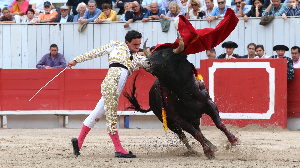 Corrida de Curé de Valverde pour Juan de Castilla, Jesus Enrique Colombo et Maxime Solera (Photo Anthony Maurin)