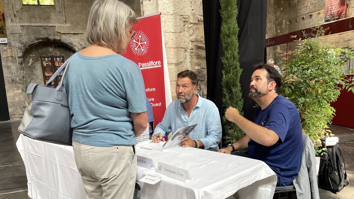 A las cinco menos cinco Blaise Volckaert, Christophe Chay, Jacques Durand (Photo Anthony Maurin)