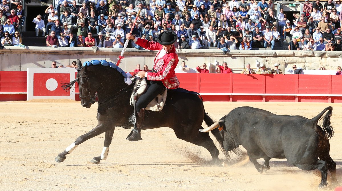 Corrida mixte avec des toros d'El Capeo et Victoriano del Rio pour la despedida de Pablo Hermoso de Mendoza, Alejandro Talavante et Juan Ortega (Photo Anthony Maurin)