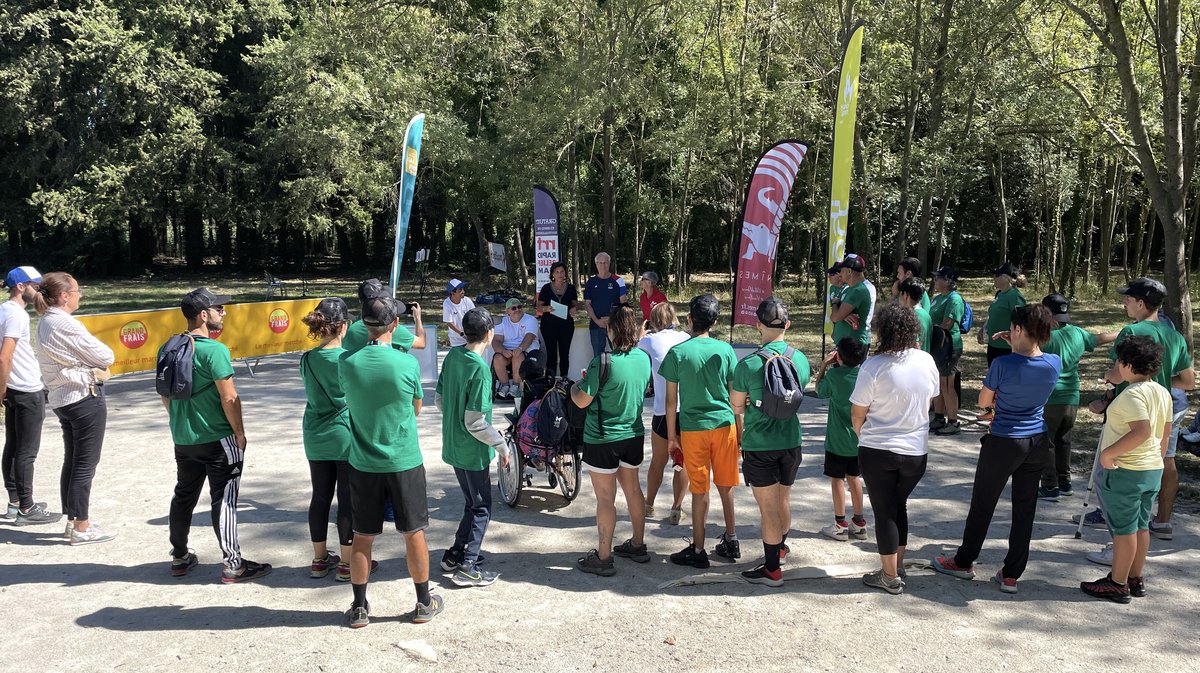 Le comité départemental Handisport du Gard Raid Escatte pleine nature Domaine de la Bastide 2024 (Photo Anthony Maurin)