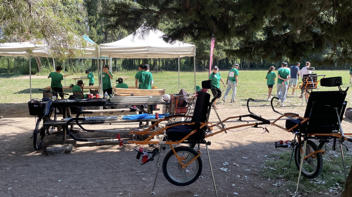 Le comité départemental Handisport du Gard Raid Escatte pleine nature Domaine de la Bastide 2024 (Photo Anthony Maurin)