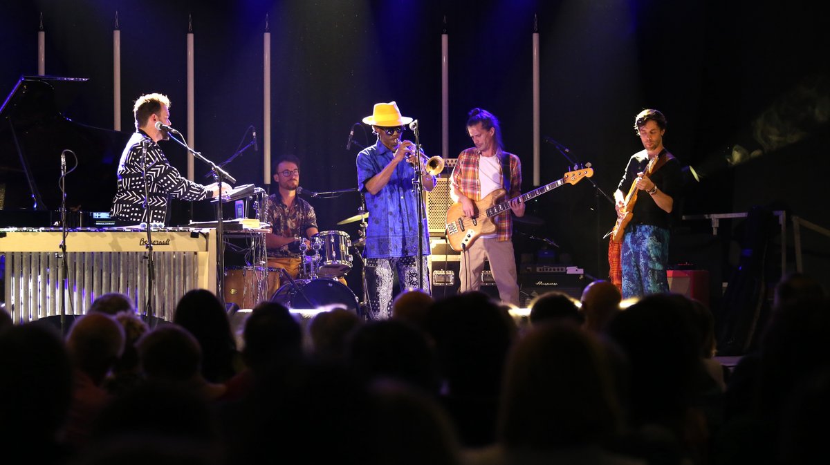 Muyiwa Kunnuji Combo au Nîmes métropole Jazz festival 2024 au Foyer de Saint-Géniès-de-Malgoirès (Photo Anthony Maurin)