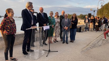 Inauguration première tranche de réfection des quais du Rhône