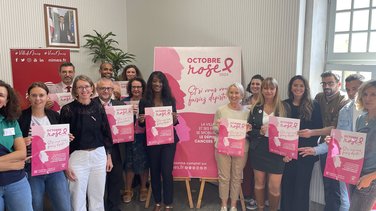 Ce lundi, en mairie de Nîmes, a été présenté la troisième édition d'octobre rose