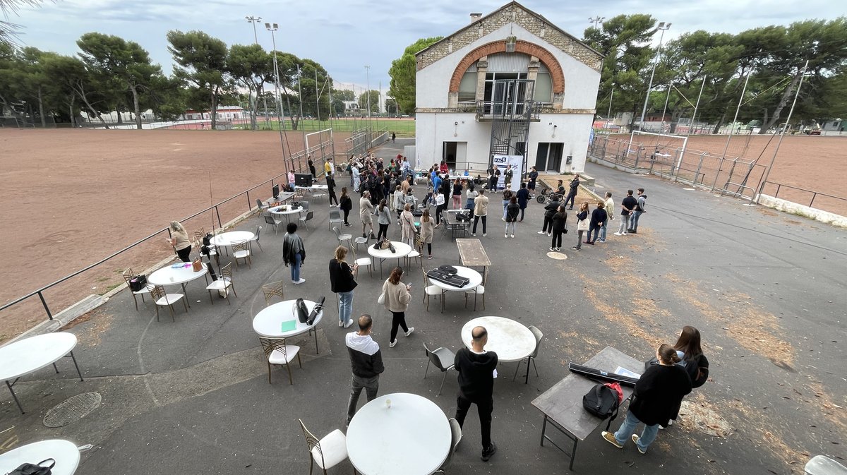 rencontre sport-emploi intitulée "Jeux d'immersion" 2024 (Photo Anthony Maurin)