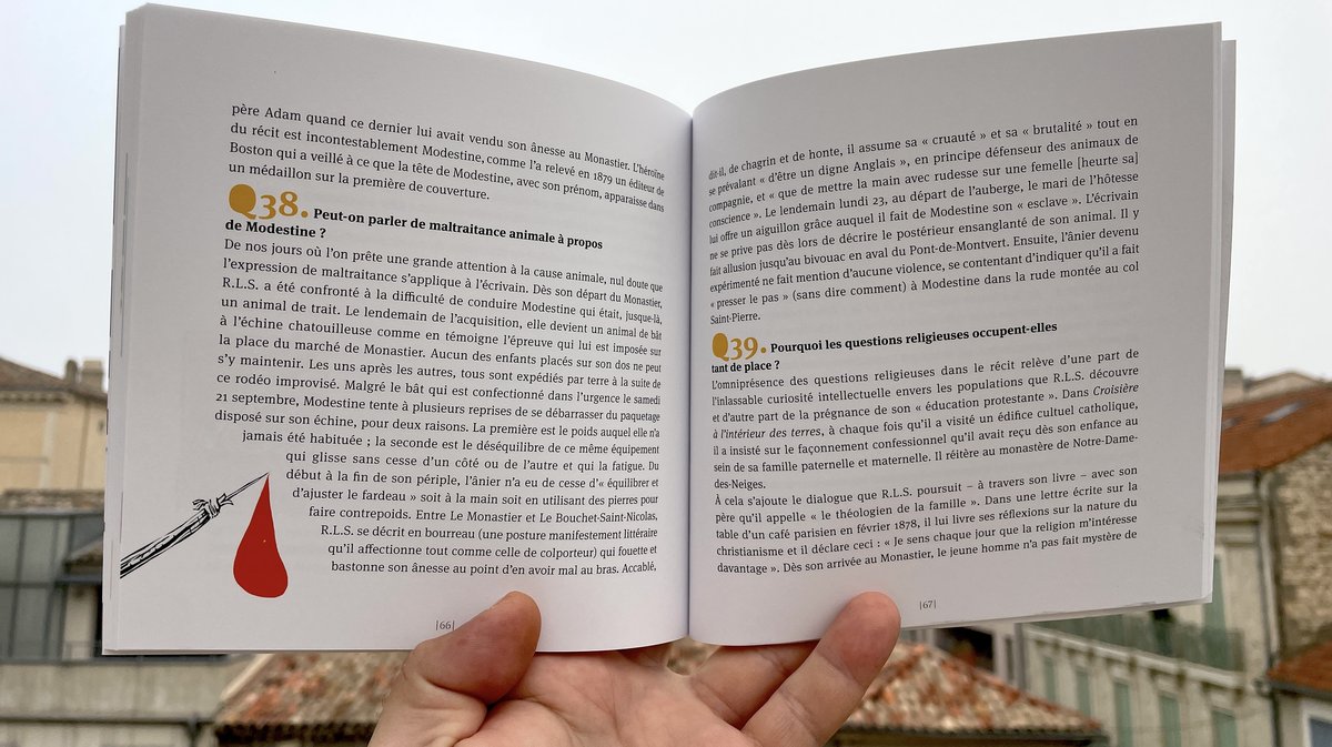 Alcide sort son Stevenson, son voyage dans les Cévennes en 50 questions par Jean-Paul Chabol et Frédéric Cartier-Lange (Photo Anthony Maurin)