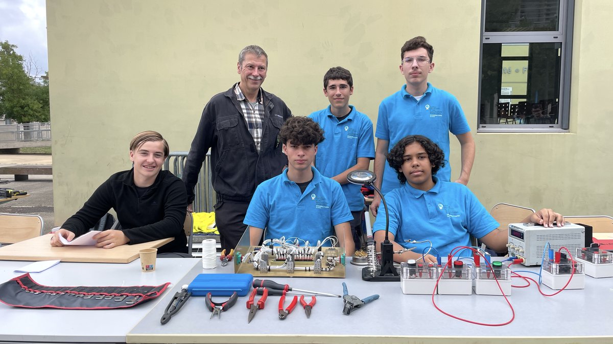 Visite Sophie Béjean rectrice au Lycée Mistral pour aéronautique (Photo Anthony Maurin)