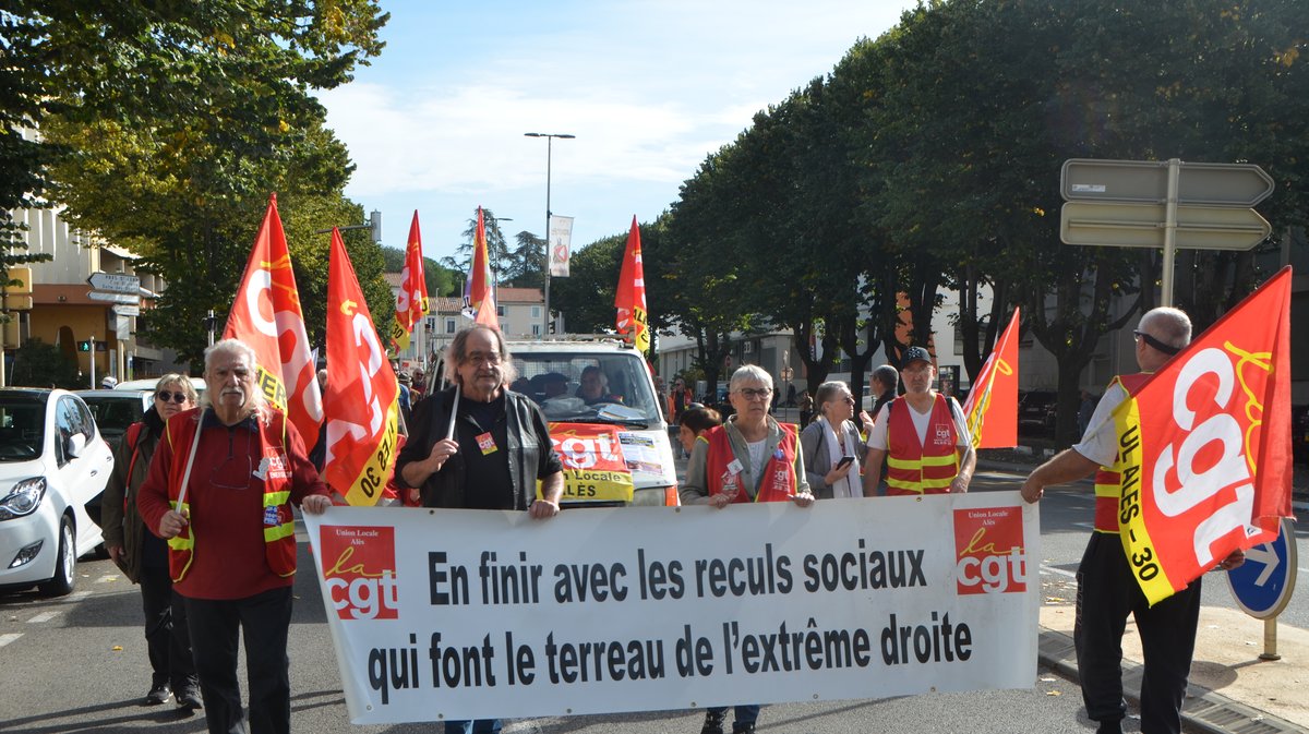 CGT Alès Manifestation 1er octobre