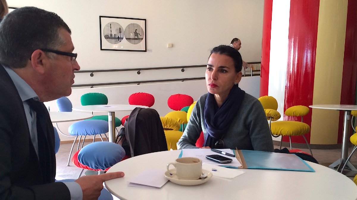 Franck Proust et Rachida Dati au Parlement européen en 2014