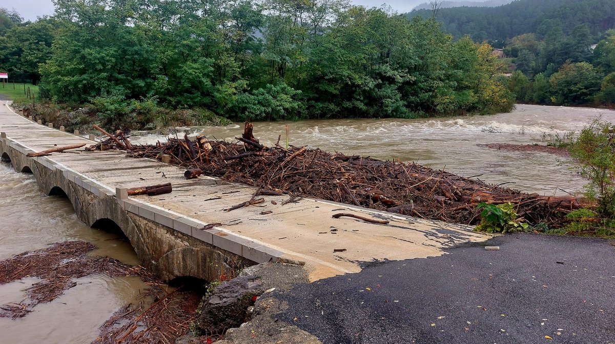 A la sortie de Saint-Jean-du-Gard, sur la route de la vallée Borgne