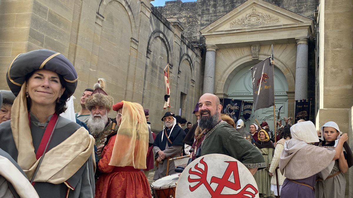 Le défilé aux fêtes Médiévales d'Uzès.