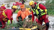 L'intervention des pompiers ce samedi midi.