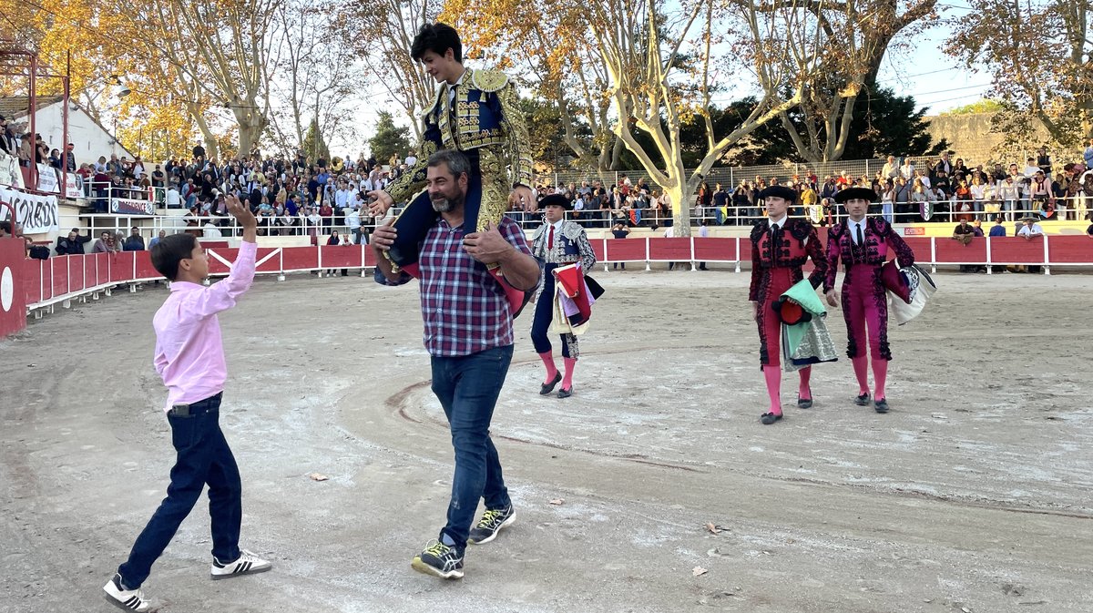 Fourques Novillada sans picadors de La Suerte, Gallon et Pagès-Mailhan pour Victor et Clovis (Photo Anthony Maurin)