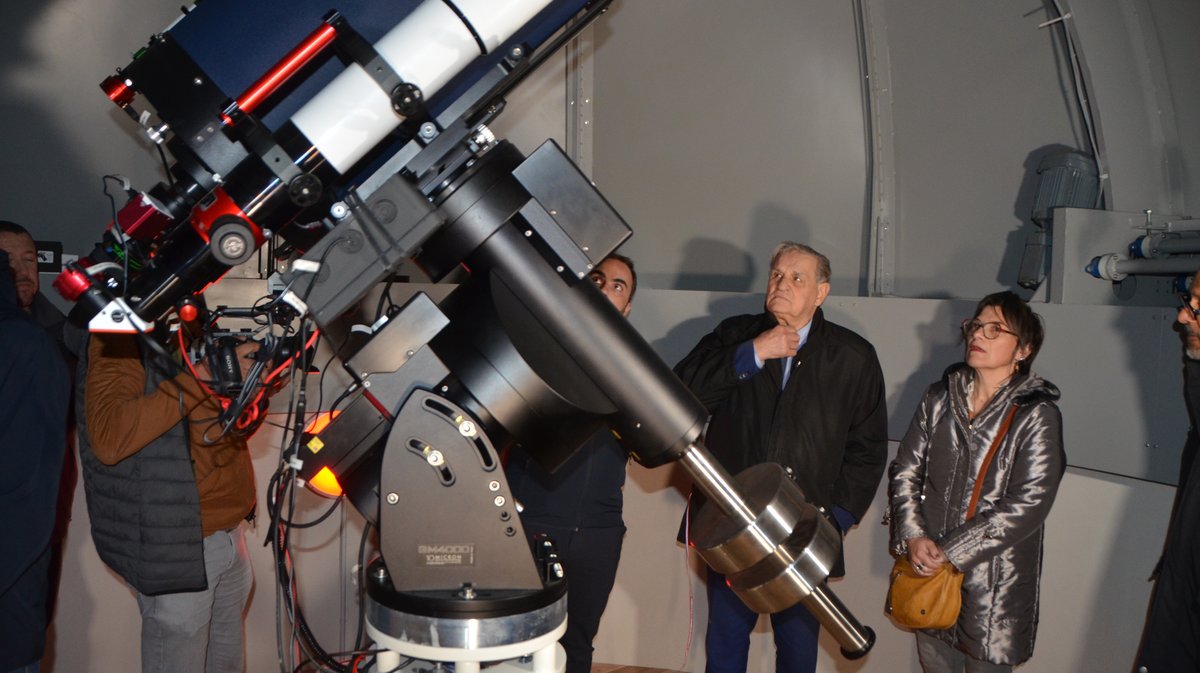 Inauguration planétarium observatoire astronomique Pôle Culturel et Scientifique de Rochebelle