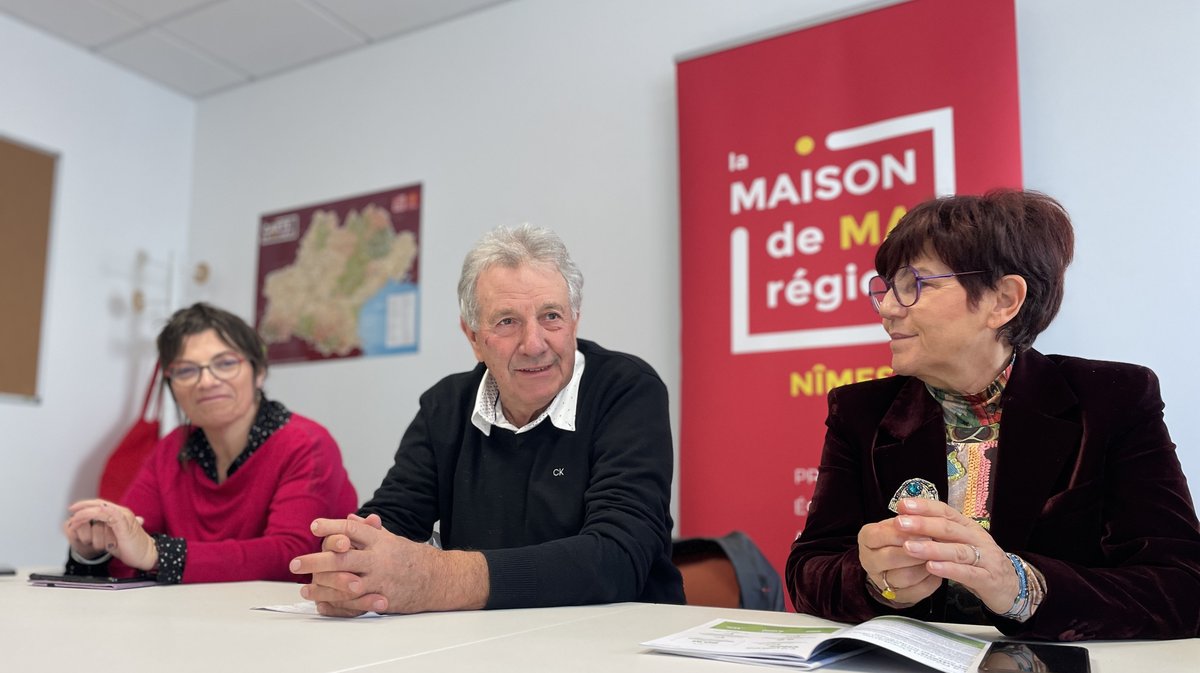 Agriculture Occitanie Jean-Louis Cazaubon, Aurélie Genolher, Katy Guyot (Photo Anthony Maurin)