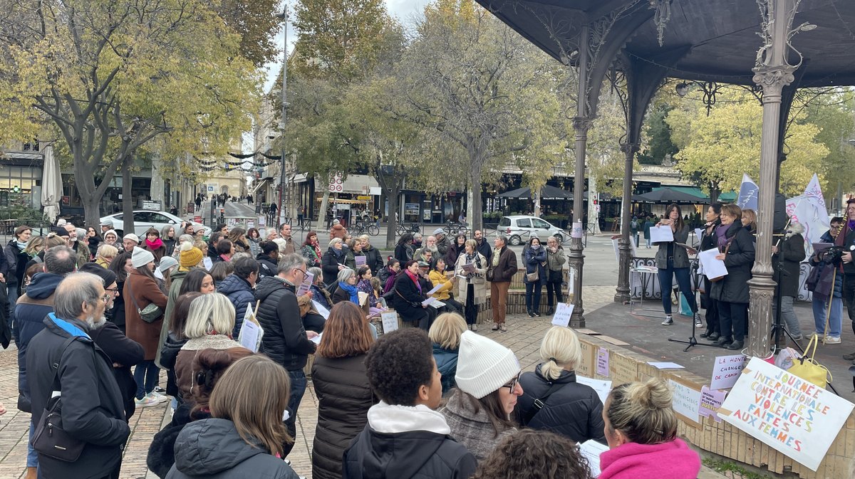 Manifestation contre les violences faites au femmes