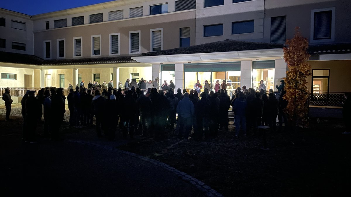 Manif agriculteurs Nîmes ASP MSA Crédit agricole plateforme logistique Grand Frais Mitra (Photo Anthony Maurin)