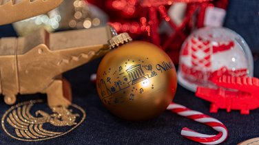 La boule de Noël de l'Office d eTourisme de Nîmes (Photo OT Nîmes)