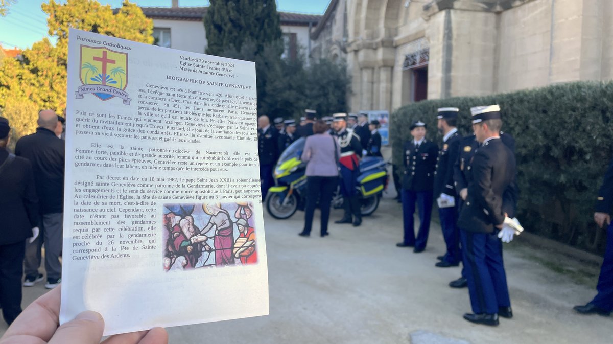 Sainte Geneviève gendarmes Nîmes 2024 (Photo Anthony Maurin)