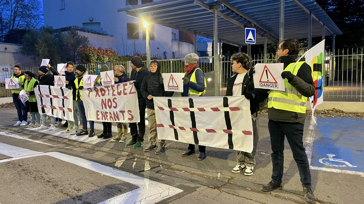 La sécurisation du collège Les Oliviers pour les élèves piétons pose un problème (Photo Anthony Maurin)