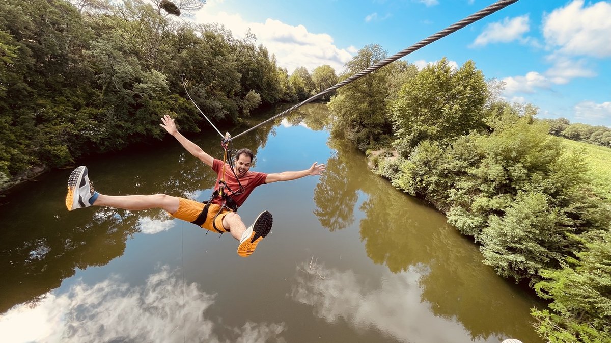 La zipline du roc de massereau (Photo Archives Roc de massereau)