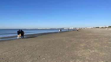 Plage du Grau-du-Roi le 26 décembre.