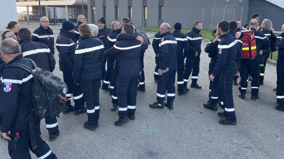 Les pompiers du Gard de retour de Mayotte (Photo Anthony Maurin)