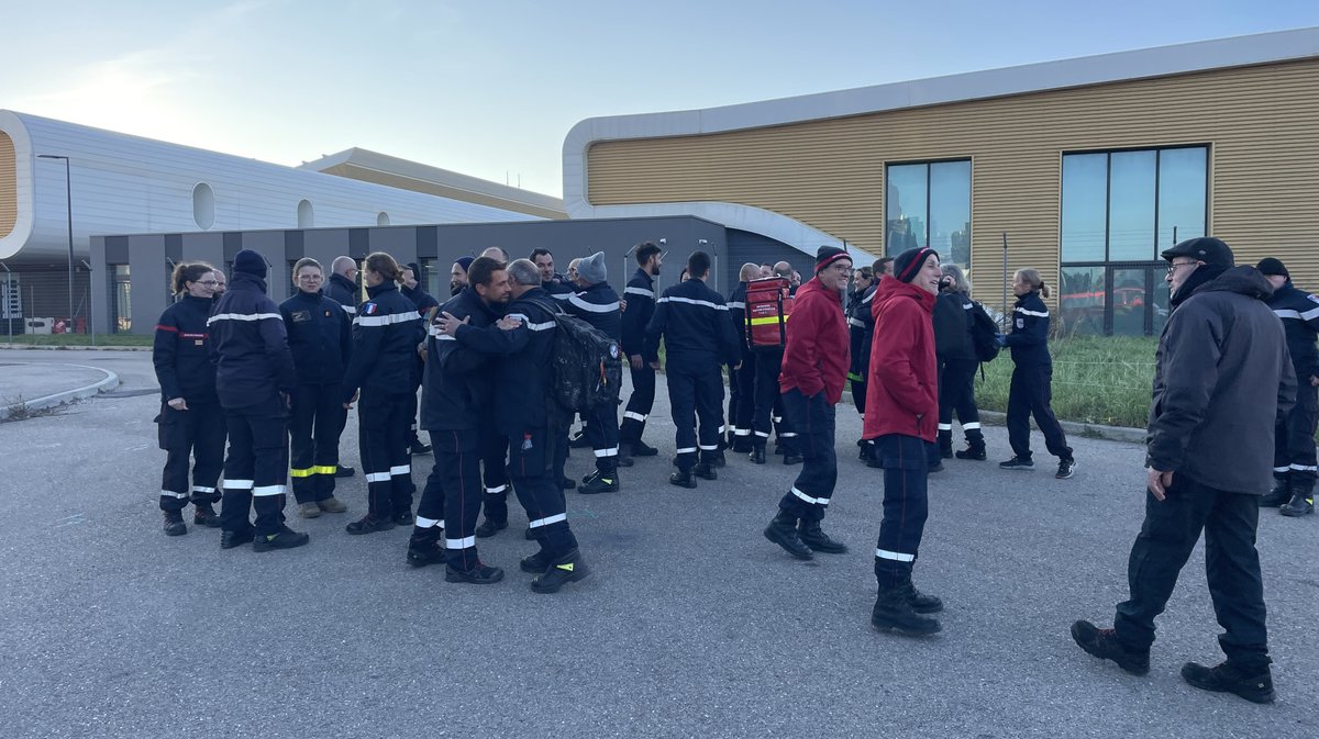 Les pompiers du Gard de retour de Mayotte (Photo Anthony Maurin)