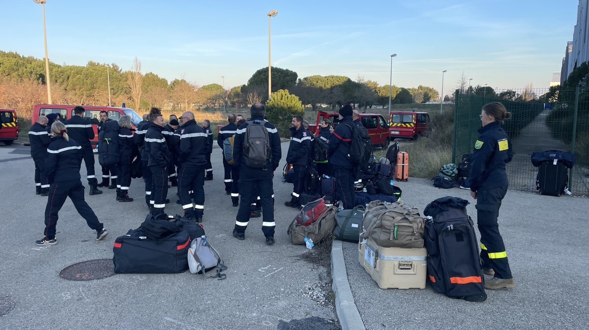 Les pompiers du Gard de retour de Mayotte (Photo Anthony Maurin)